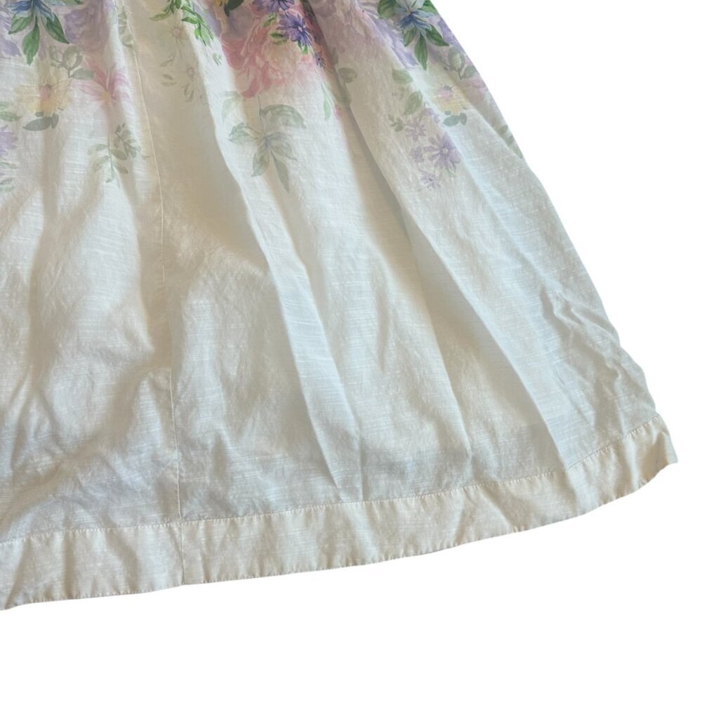 Boston Proper Garden of Romance Floral Print Mock Neck Midi Dress Size 12 Womens - Picture 10 of 13